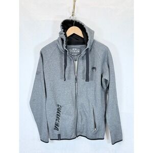 Venum MMA Hoodie Full Zip‎ Gray Mens Medium Activewear Jacket Streetwear Fighter